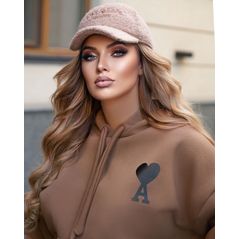 Жіночий спортивний костюм великого розміру моко 2026, Колір: Мокко, Розмір: 48-50, фото , зображення 2