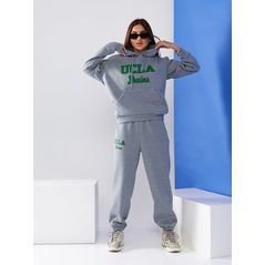 Женский спортивный костюм сірий 606-5306, Колір: Сірий, Розмір: s-m, фото 