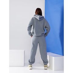 Женский спортивный костюм сірий 606-5306, Колір: Сірий, Розмір: s-m, фото , зображення 2