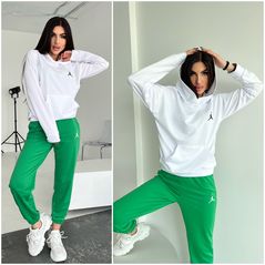 Жіночий спортивний костюм яскравий зелений 475, Колір: Зелений, Розмір: s-m, фото 