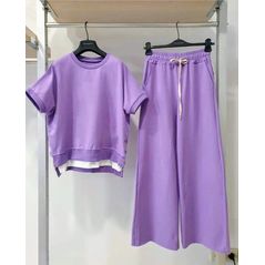 Женский костюм прогулочный летний сирень 3263, Цвет: Сирень, Размер: 42-46 UKR (One size), фото 