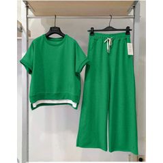 Жіночий костюм літній зелений 3263, Колір: Зелений, Розмір: 42-46, фото 