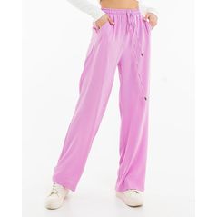 Жіночі штани прямі вільного крою лаванда 550-5253, Колір: Лаванда, Розмір: s-m, фото 