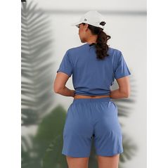 Женский спортивный костюм на лето для полных джинс 3011, Цвет: Джинс, Размер: 48-50 UKR, фото , изображение 2