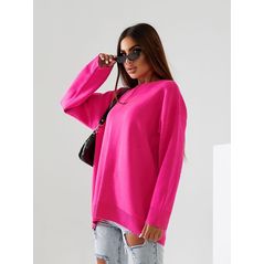 Женский свитер Love малиновый 0225, Цвет: Малиновый, Размер: 42-46 UKR (One size), фото 