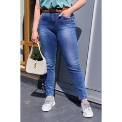 Женские джинсы синие зауженные в802-86, Цвет: Синий, Размер женских джинсов: 31, фото 