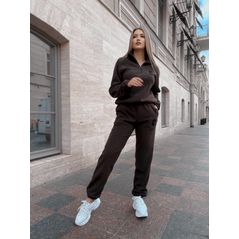 Женский спортивный костюм шоколадная флисовый 10431, Цвет: Шоколад, Размер: S (42 UKR), фото , изображение 2