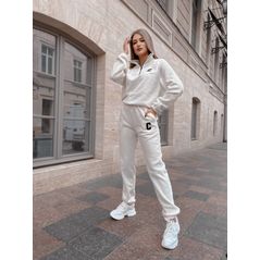 Женский спортивный костюм молочный флисовый 10431, Цвет: Молочный, Размер: S (42 UKR), фото 