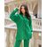 Женский летний костюм рубашка и брюки прямые цвет зеленый 00006, Цвет: Зеленый, Размер: 42-46 UKR (One size), фото 