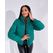 Жіноча коротка куртка зелена з коміром стійка 5010, Колір: Зелений, Розмір: S, фото 