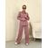Женский прогулочный костюм брючный с рубашкой пудра 7253, Цвет: Пудра, Размер: S-M (42-44 UKR), фото 
