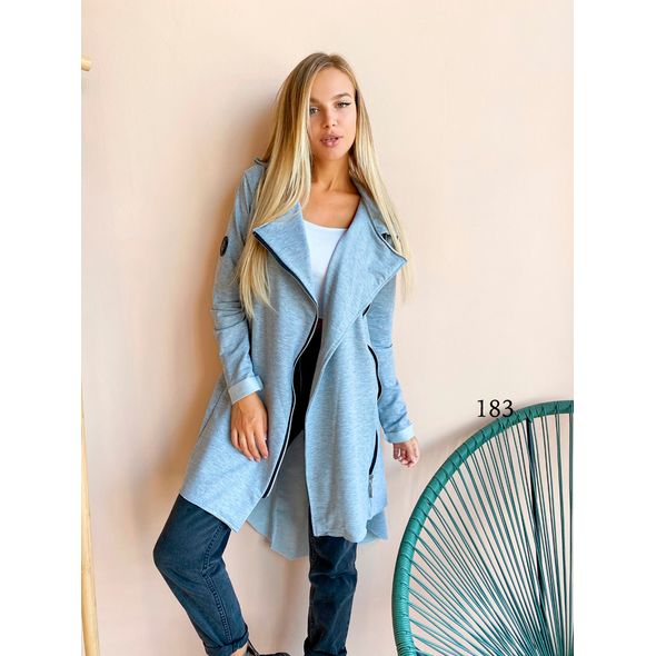 Плаття-кардиган сірий 183, Колір: Сірий, Розмір: s-m, фото , зображення 2
