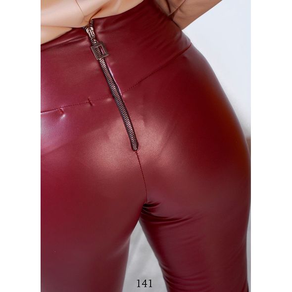 Лосини на флісі бордові 141, Колір: Бордовий, Розмір: M, фото , зображення 2