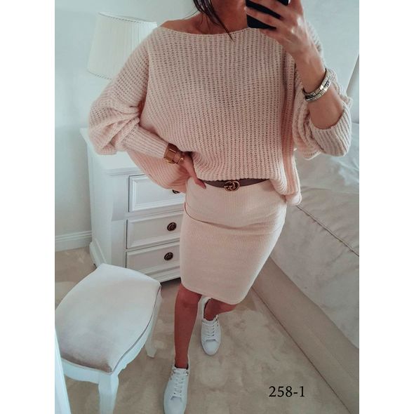 Юбка карандаш беж 258-1, Цвет: Бежевый, Размер: S-M (42-44 UKR), фото , изображение 2