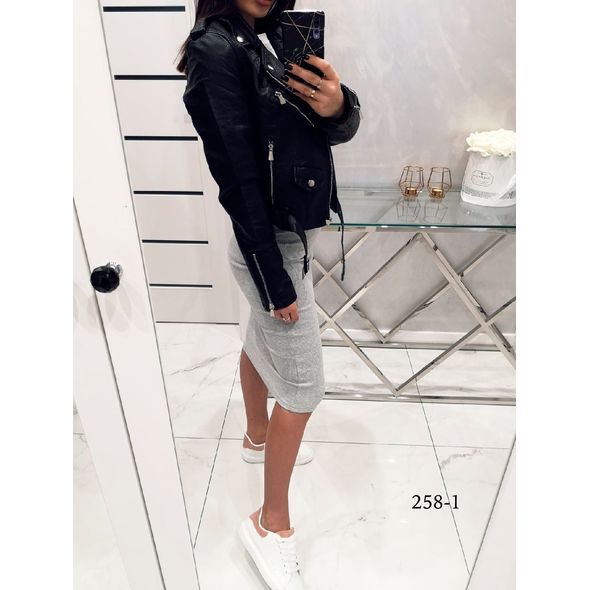 Спідниця олівець сіра 258-1, Колір: Сірий, Розмір: s-m, фото , зображення 2