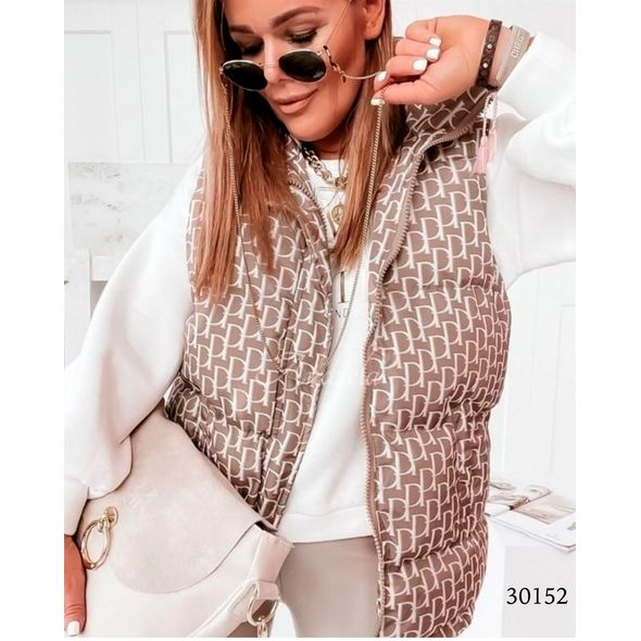 Жилетка жіноча мокко 30152, Колір: Мокко, Розмір: 42-46, фото , зображення 2