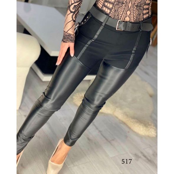 Лосіни жіночі чорні 517, Колір: Чорний, Розмір: s-m, фото 