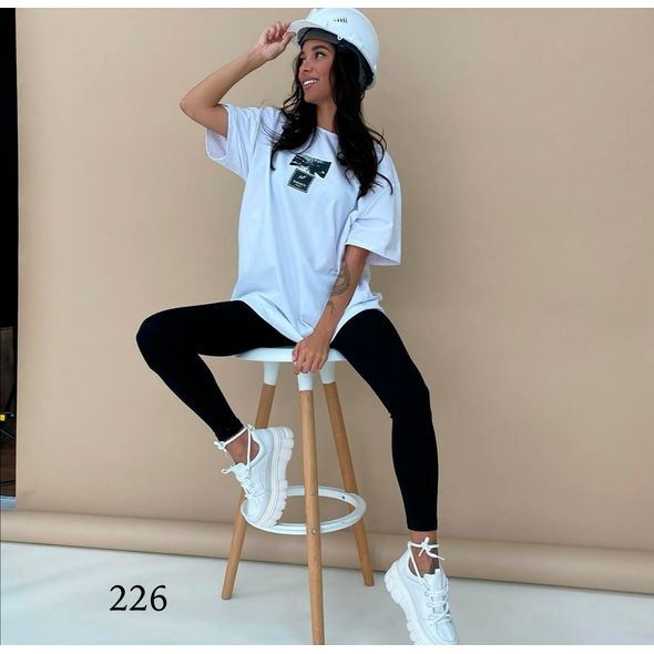 Лосіни жіночі чорні 226, Колір: Чорний, Розмір: s-m, фото 