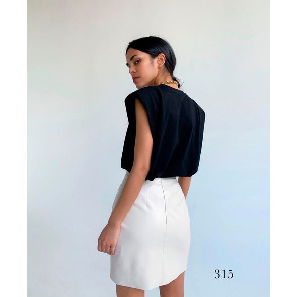 Жіноча футболка чорна 315, Колір: Чорний, Розмір: 42-46, фото , зображення 3