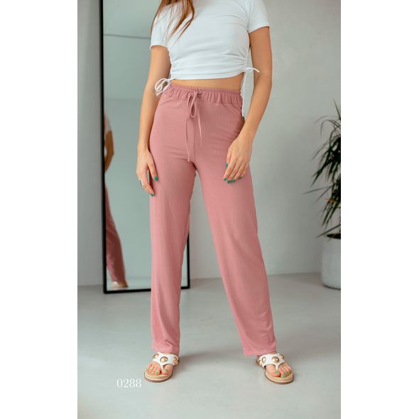 Жіночі брюки прямі колір пудра 0288, Колір: Пудра, Розмір: s-m, фото 