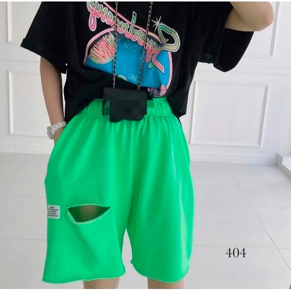 Жіночі шорти зелені вільного крою 404, Колір: Зелений, Розмір: 42-46, фото 