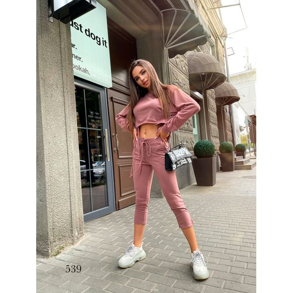 Женский костюм прогулочный мокко 539, Цвет: Мокко, Размер: M-L (44-46 UKR), фото , изображение 2