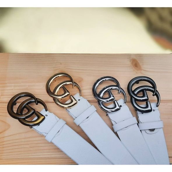 Жіночий білий ремінь Gucci ширина 35 мм 4004-21, Колір: Білий, Довжина: 115 см, фото 