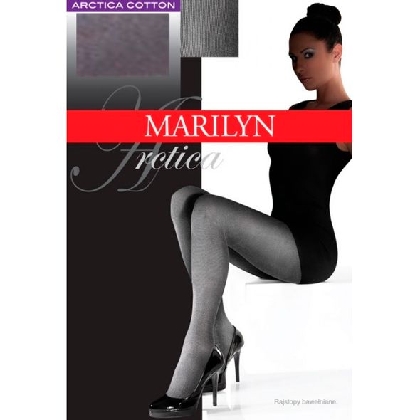 Marilyn Arctica 80 Den Grey теплі бавовняні колготки без шорт сірі, Колір: Сірий, Розмір: 4, фото 