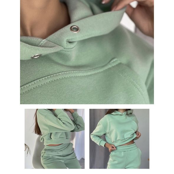 Женский спортивный костюм оливка 1583, Цвет: Оливковый, Размер: S-M (42-44 UKR), фото 