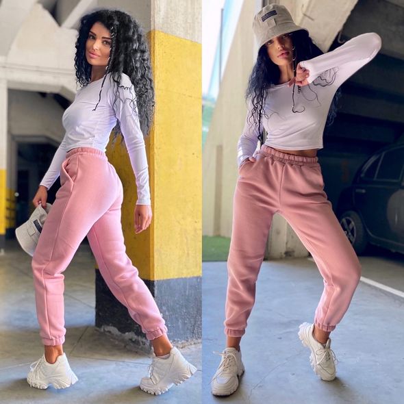 Женские спортивные штаны фрез 402, Цвет: Фрезовый, Размер: L-XL (46-48 UKR), фото 