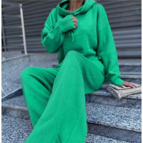 Спортивный костюм женский худые и брюки зеленый 3181, Цвет: Зеленый, Размер: 42-46 UKR (One size), фото 