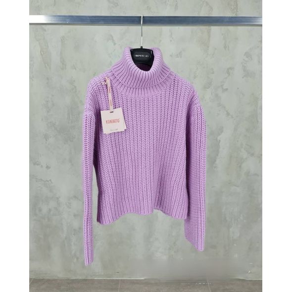 Светр жіночий модний фіалка 0318, Колір: Фіалка, Розмір: s-m, фото 