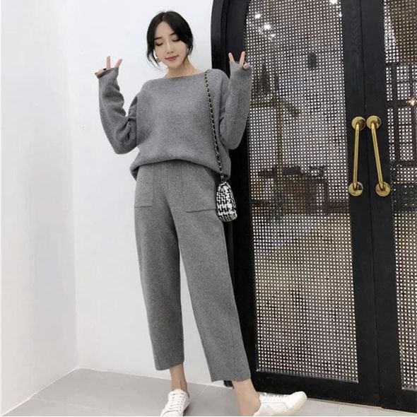 Жіночий костюм прогулянковий сірий кофта та штани 3185, Колір: Сірий, Розмір: 42-46, фото 