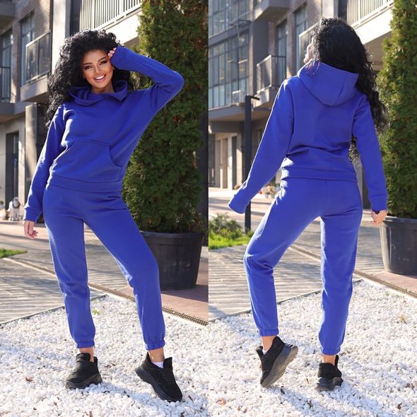 Жіночий спортивний костюм кофта та штани електрик 405, Колір: Електрик, Розмір: s-m, фото 