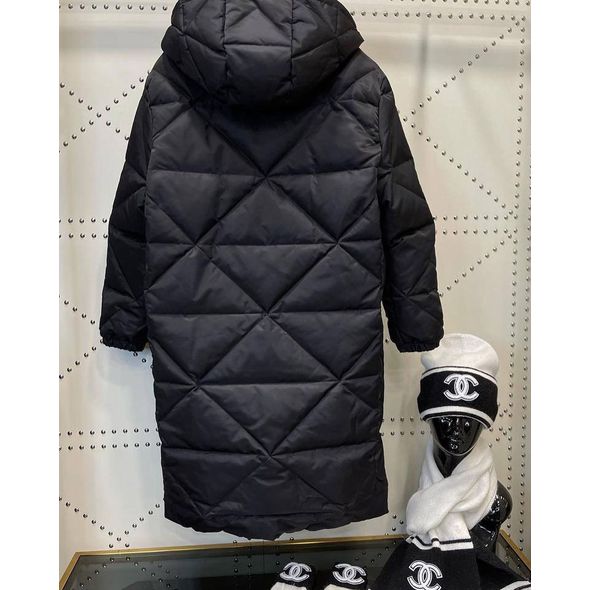 Женское черное пальто с капюшоном 1602, Цвет: Черный, Размер: S-M (42-44 UKR), фото , изображение 2