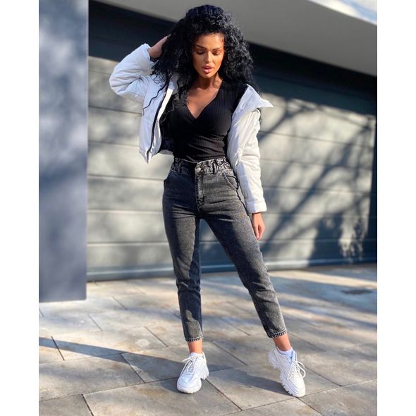 Женские черные джинсы 01, Цвет: Черный, Размер женских джинсов: 25, фото 