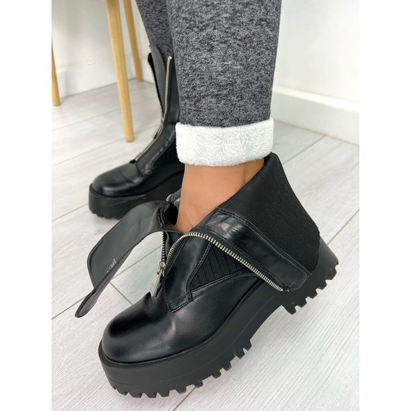 Легінси графіт трикотаж на хутрі 725, Колір: Графіт, Розмір: s-m, фото , зображення 3