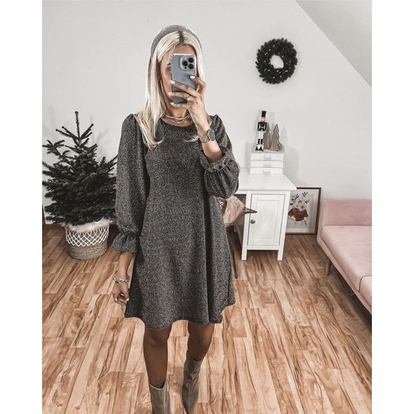 Платье мини с длинным рукавом 3191, Размер: 42-46 UKR (One size), фото 