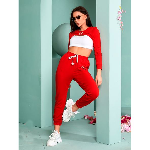 Спортивний костюм трійка червоний 1916, Колір: Червоний, Розмір: s-m, фото 