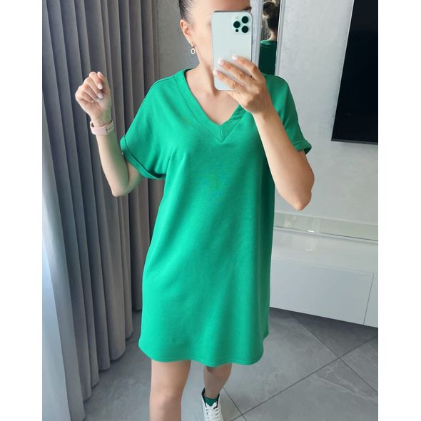 Сукня туніка колір зелений 842, Колір: Зелений, Розмір: 42-46, фото 