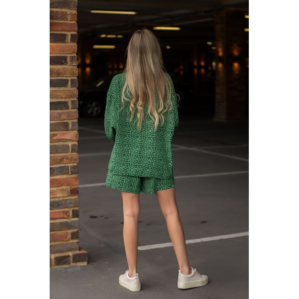 Женский летний костюм модный цвет зеленый  575/1, Цвет: Зеленый, Размер: 42-46 UKR (One size), фото , изображение 2