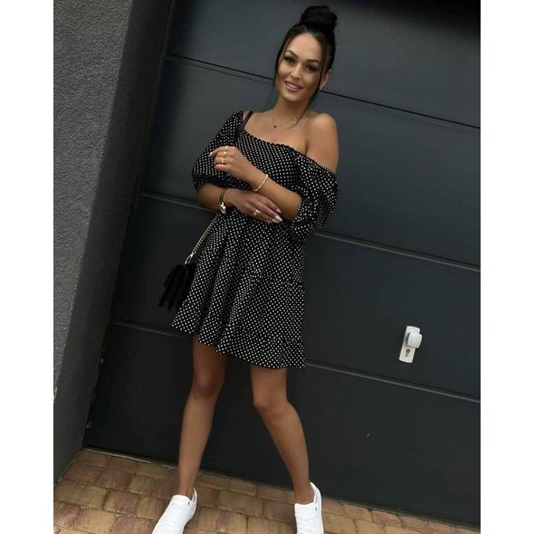 Платье короткое с открытой спиной цвет черный 265, Цвет: Черный, Размер: S-M (42-44 UKR), фото 