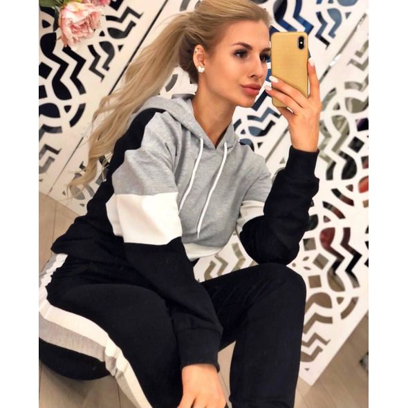 Жіночий спортивний костюм сірий 152, Колір: Сірий, Розмір: S, фото 