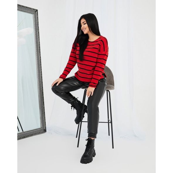 Женский прогулочный костюм модный красный 317/1317, Цвет: Красный, Размер: S-M (42-44 UKR), фото , изображение 2