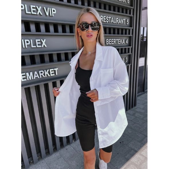 Женская длинная рубашка белая 10305, Цвет: Белый, Размер: S-M (42-44 UKR), фото , изображение 2