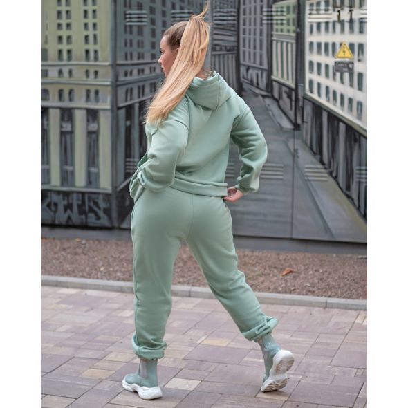 Женский спортивный костюм большого размера оливка 2682, Цвет: Оливковый, Размер: 48-52 UKR (One size), фото , изображение 2
