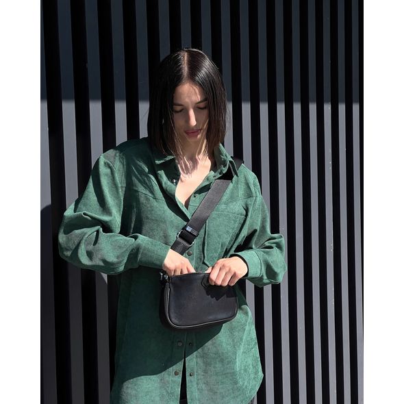 Жіноча сорочка вельветова хакі 7288, Колір: Хакі, Розмір: 46-48, фото 