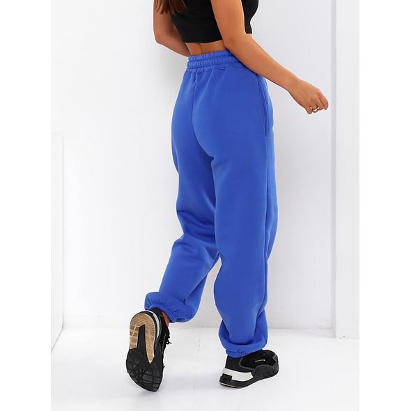 Жіночі теплі штани спортивні електрик 596, Колір: Електрик, Розмір: s-m, фото , зображення 2