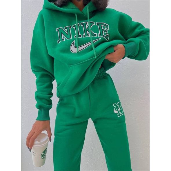 Жіночий спортивний костюм модний зелений 860/1860, Колір: Зелений, Розмір: 42-46, фото 