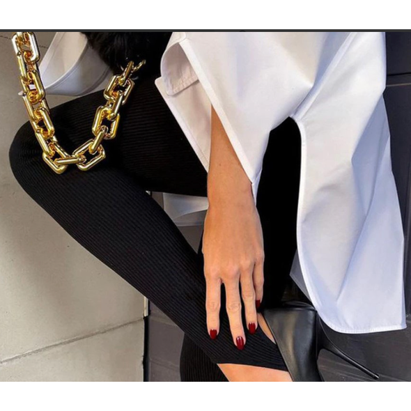 Жіночі лосини з високою посадкою чорний 1966, Колір: Чорний, Розмір: m-l, фото , зображення 2